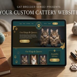 cattery website design product image