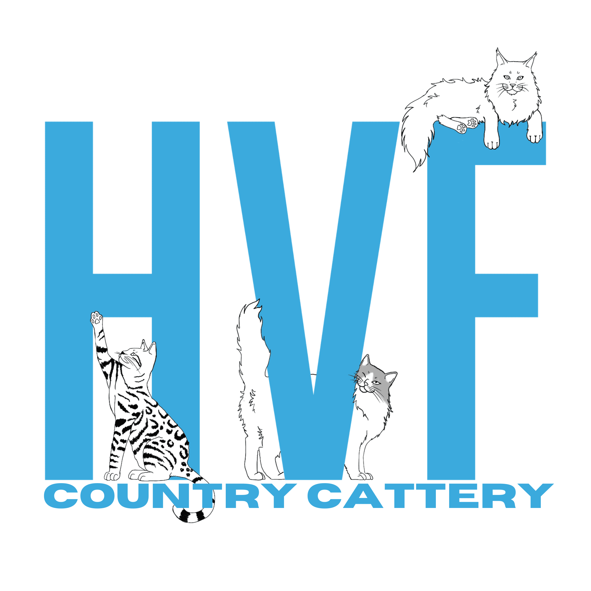 hvf country cattery logo