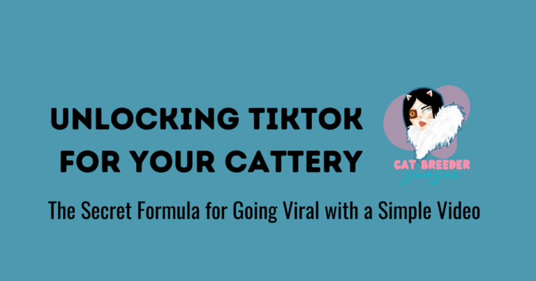 unlocking tiktok for your cattery